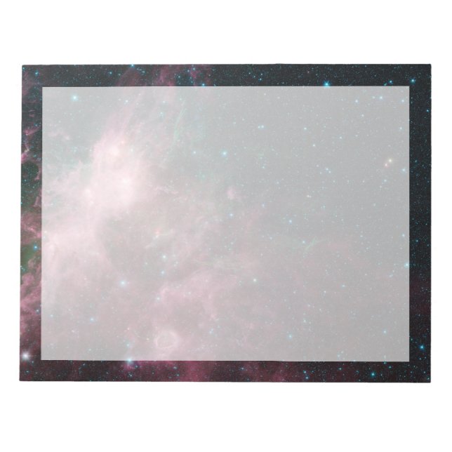 Infrared View Showing The Birth And Death Of Stars Notepad (Front)