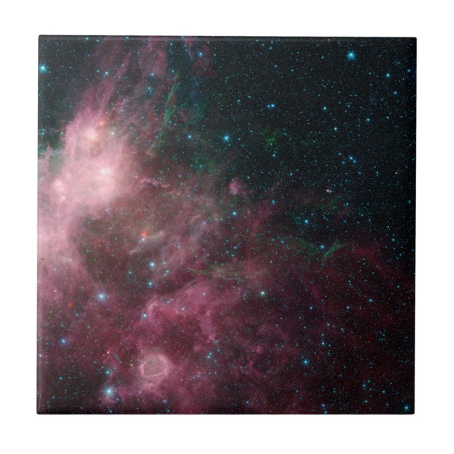 Infrared View Showing The Birth And Death Of Stars Tile (Front)