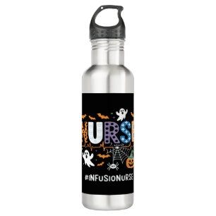 Infusion Nurse Nursing Stethoscope Halloween Essen 710 Ml Water Bottle