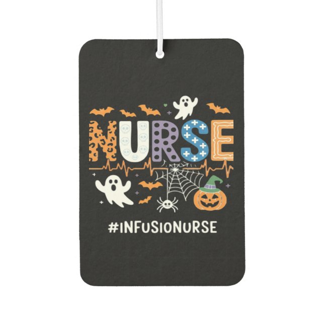 Infusion Nurse Nursing Stethoscope Halloween Essen Air Freshener (Front)