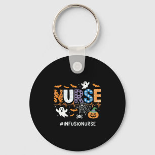 Infusion Nurse Nursing Stethoscope Halloween Essen Keychain