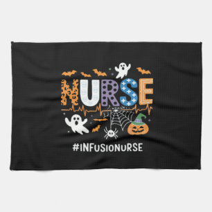 Infusion Nurse Nursing Stethoscope Halloween Essen Kitchen Towel