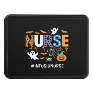 Infusion Nurse Nursing Stethoscope Halloween Essen Trailer Hitch Cover