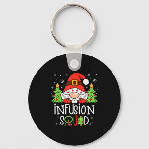 Infusion Nurse Squad Santa Stethoscope Nurse Chris Keychain