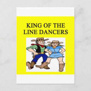 ing of line dancing postcard