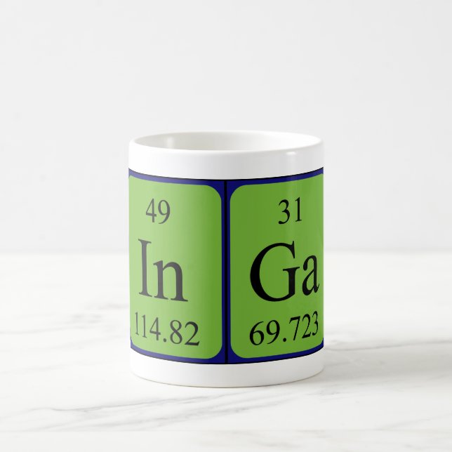 Inga periodic table name mug (Center)