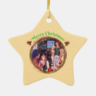 Ingalls Family Christmas Ceramic Ornament