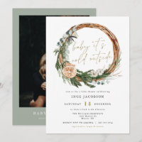INGE Scandinavian Winter Wreath Baby Shower