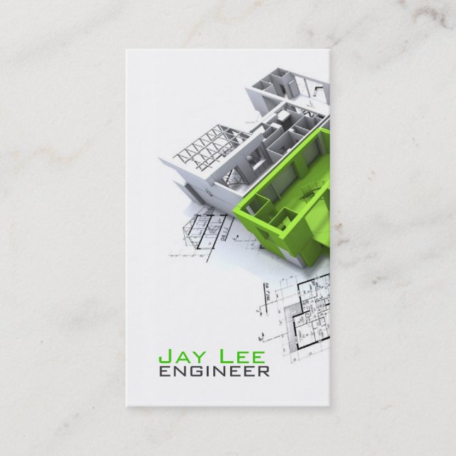 Ingénieur, Carte de visite d'ingénierie (Devant)