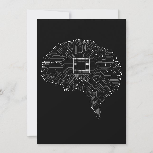Ingénieur électricien de cerveau de la carte de ci (Devant)