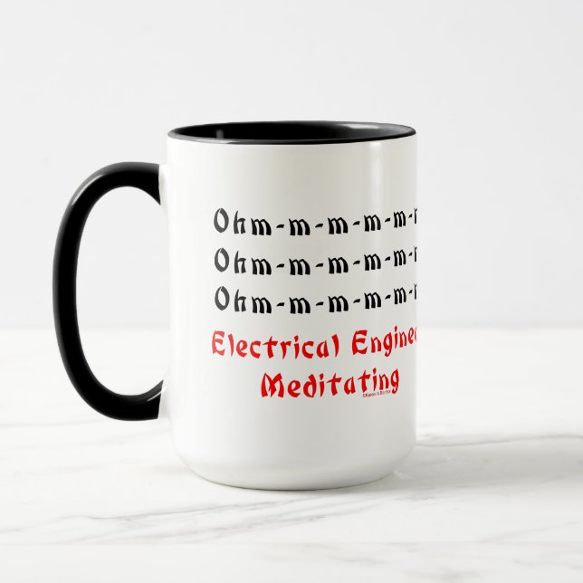 Ingénieur électrique Méditer Mug (Gauche)