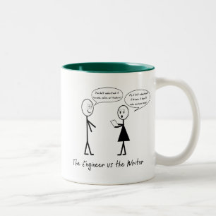 Ingénieurs et tasse d'auteurs