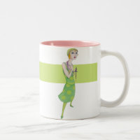 Ingenue pink striped Mug