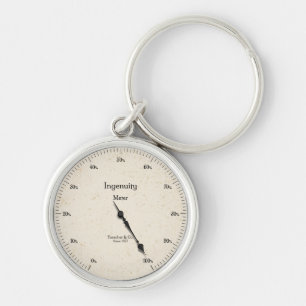 Ingenuity Meter Steampunk Machine Gauge Industrial Keychain