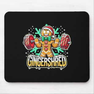 Ingershred Funny Gingerbread Man Gym Bodybuilding Mouse Pad
