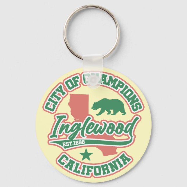 Inglewood,California Keychain (Front)
