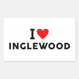 Inglewood United States America USA love city hear Sticker