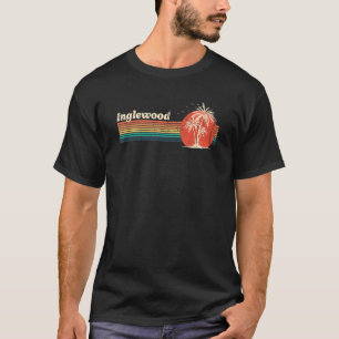Inglewood Vintage Sunset 80s Palm Tree Retro Vacat T-Shirt