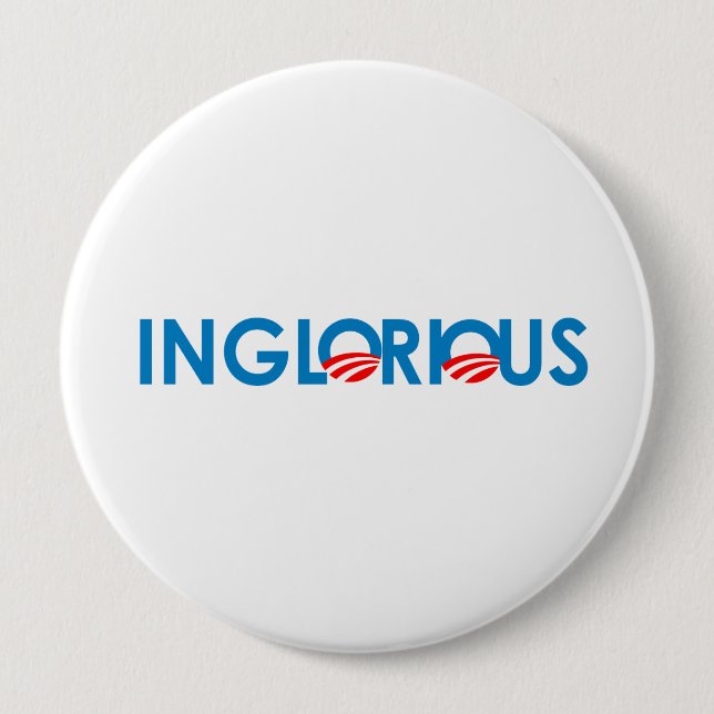 INGLORIOUS 4 INCH ROUND BUTTON (Front)
