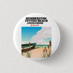 Ingoldmells South Beach lincolnshire Square Sticke 1 Inch Round Button