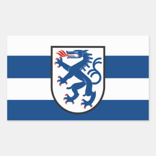 Ingolstadt city flag germany symbol emblem dragon sticker
