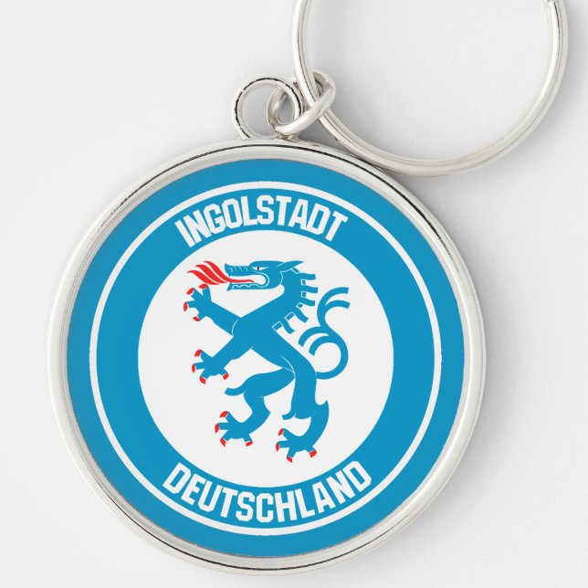 Ingolstadt Round Emblem Keychain (Front)