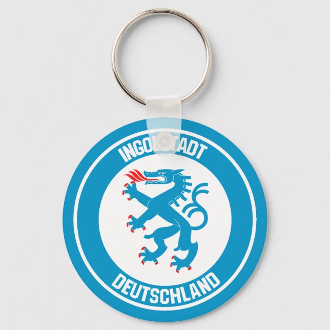 Ingolstadt Round Emblem Keychain (Front)