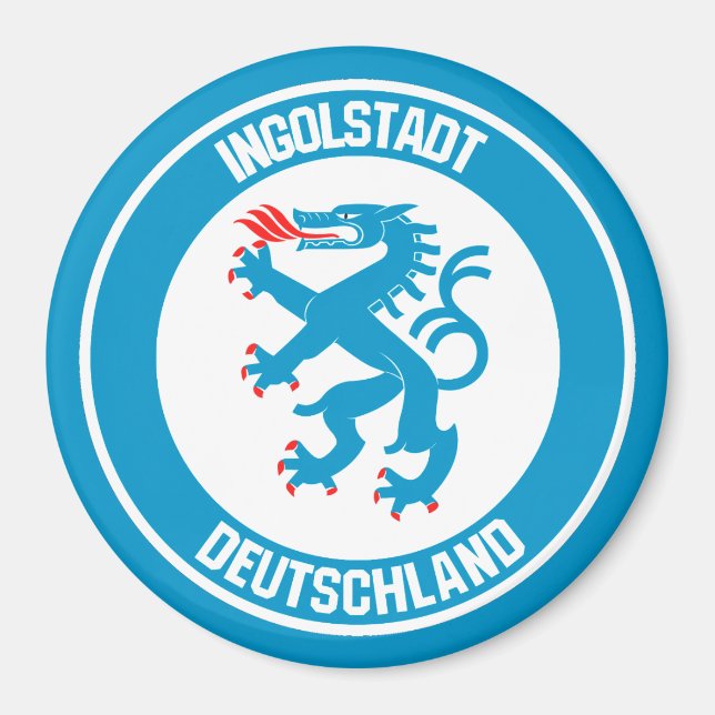 Ingolstadt Round Emblem Magnet (Front)