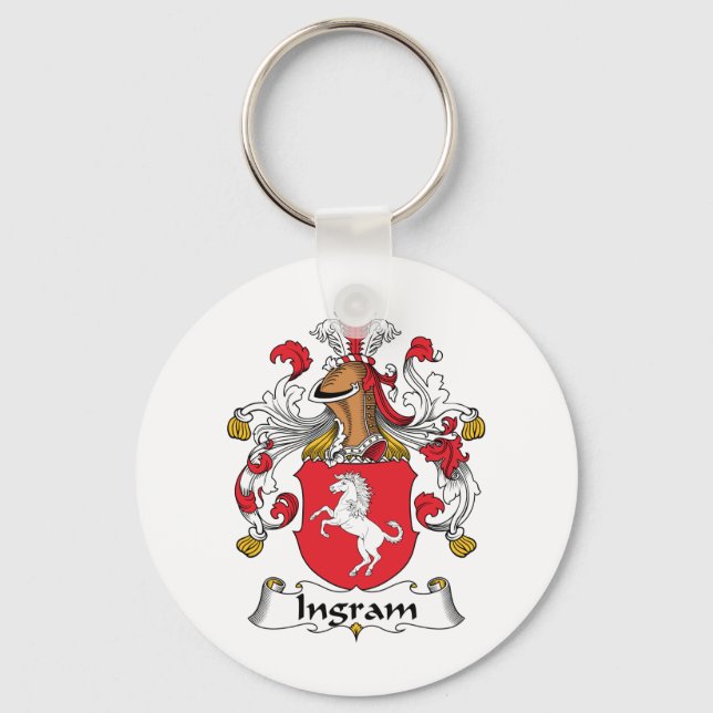 Ingram Family Crest Keychain (Front)