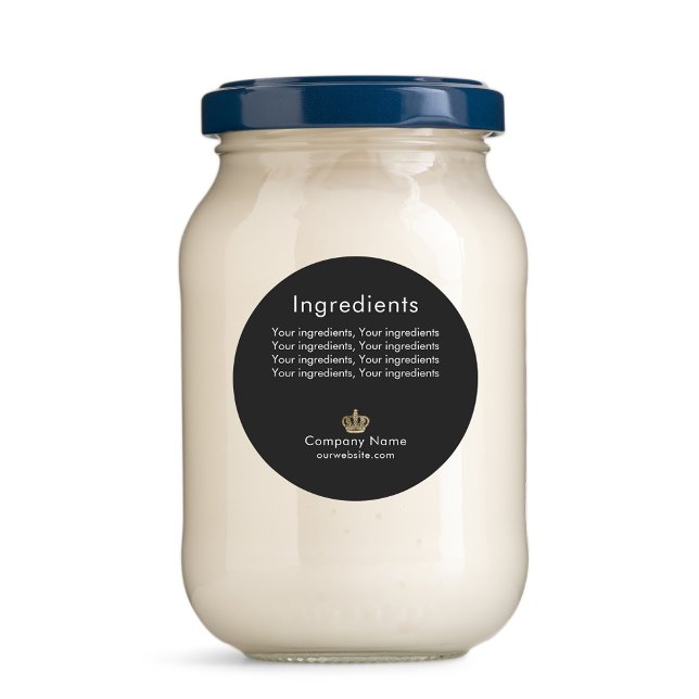 Ingrédient de produit listant le étiquette de cour (Créateur téléchargé)