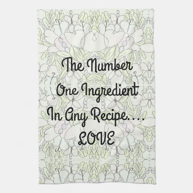 Ingredient...LOVE Kitchen Towel (Vertical)