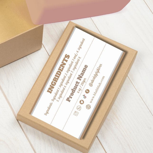 Ingredient Product Label Sticker (Creator Uploaded)