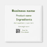 Ingredients add product name weight scan Q R detai