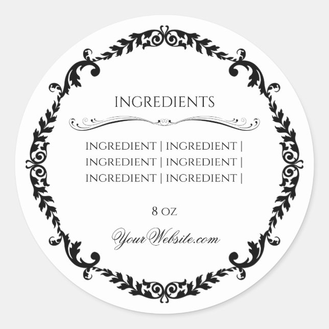 Ingredients Luxury soap handmade label beauty (Front)