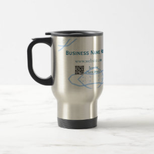 Ingredients name add business name website QR code Travel Mug