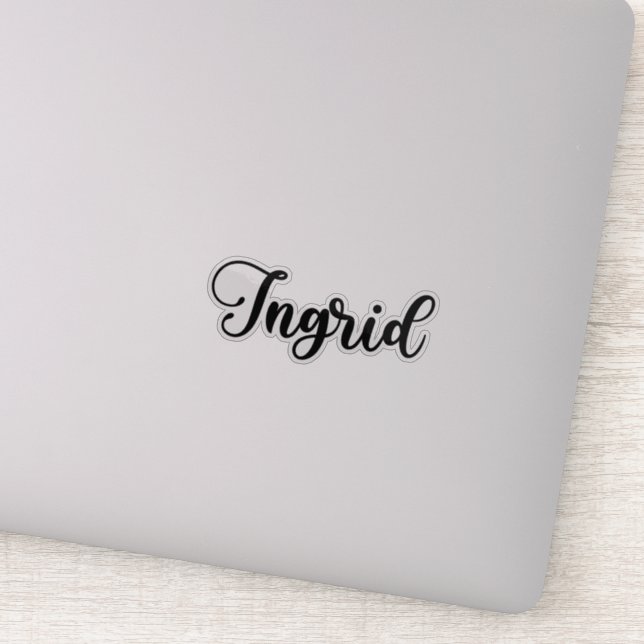 Ingrid Name - Handwritten Calligraphy (Detail)