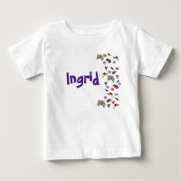 Ingrid, Name Logo With Australian Wildlife,