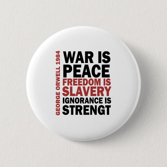 Ingsoc - George Orwell 2 Inch Round Button (Front)