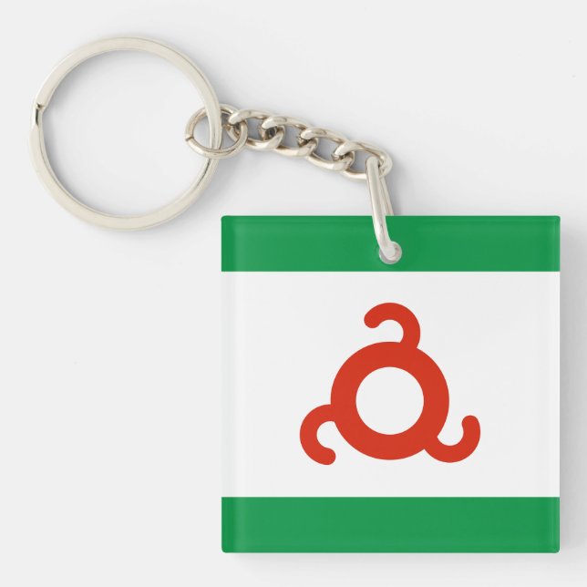 Ingushetia Flag Keychain (Front)