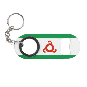 Ingushetia Flag Keychain Bottle Opener