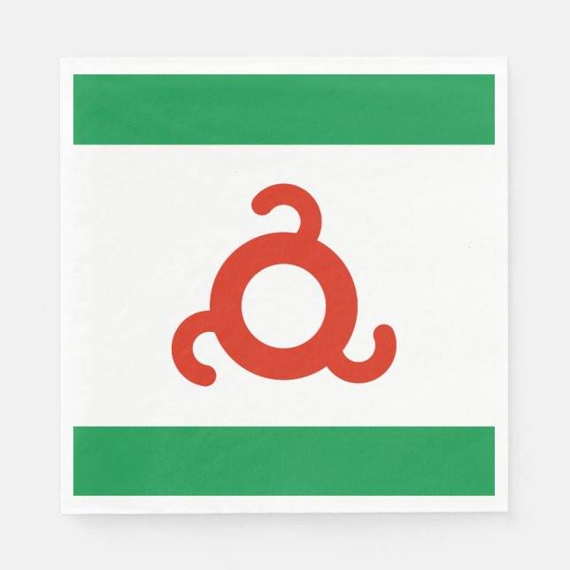 Ingushetia Flag Napkin (Front)