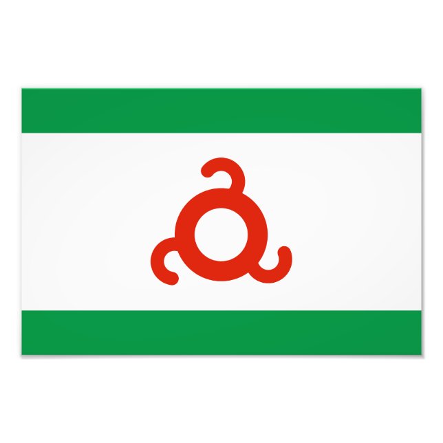 Ingushetia Flag Photo Print (Front)