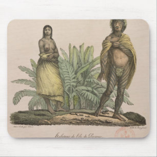 Inhabitants of Easter Island Mouse Pad