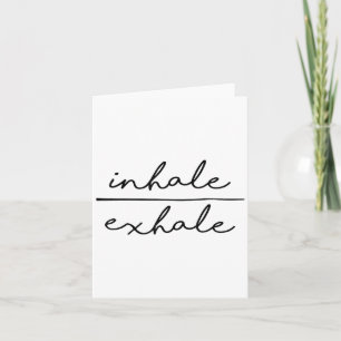 Inhale &amp; Exhale Yoga Lover Women's Yoga Motiva Card