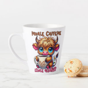 Inhale Caffeine Exhale Negativity  Latte Mug