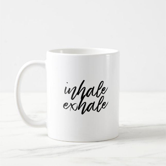 Inhale Exhale Coffee Mug (Left)