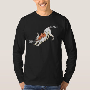 Inhale Exhale French Bulldog Clothes Yoga Frenchto T-Shirt