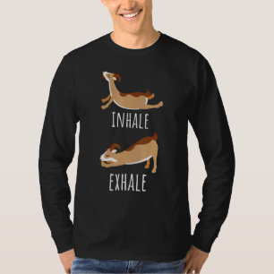 Inhale Exhale Goat Yoga Meditation Workout Exercis T-Shirt