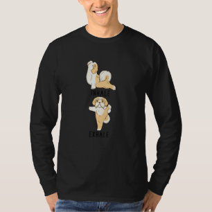 Inhale Exhale Havanese  Dog Yoga T-Shirt