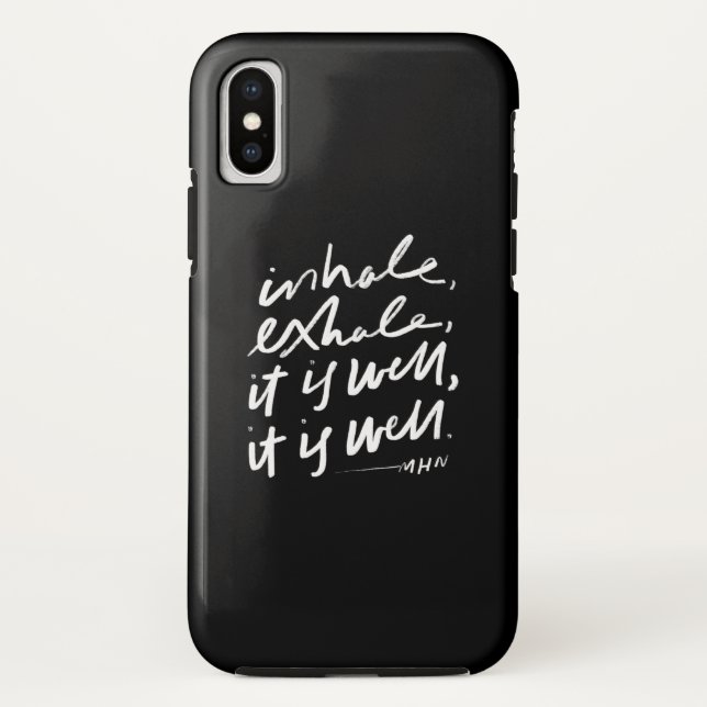 Inhale, Exhale, It is Well, It is Well Case-Mate iPhone Case (Back)